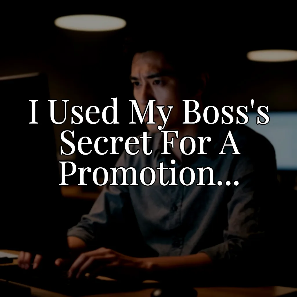 I Found My Boss Stealing. I Used It To Get Promoted...